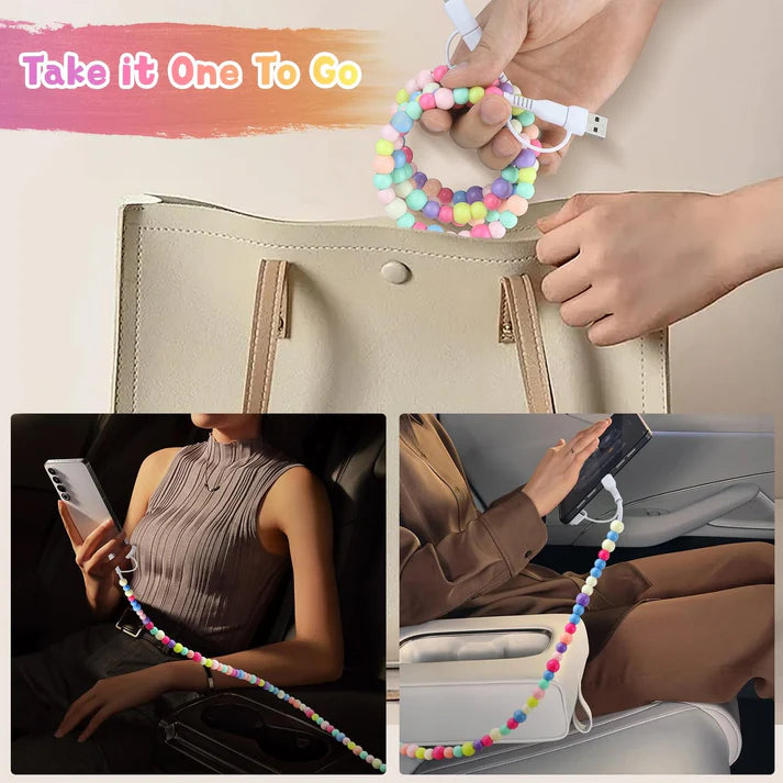 4-in-1 Beaded Charging Cord