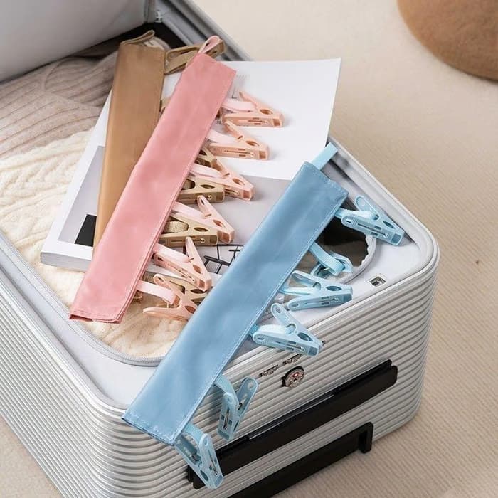 ✈️Portable Travel Clothespins – Turn Any Hanger Into a Clothesline