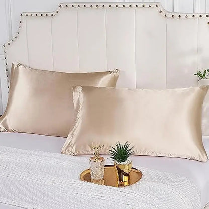 Luxury Breathable Soft Faux Silk Pillowcase