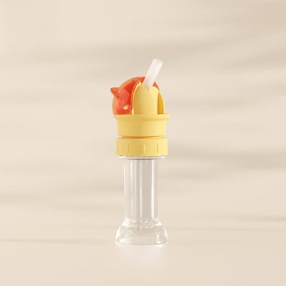 Kids Water Bottle Spout Conversion Cap with Straw – Universal Fit for Juice & Water Bottles, Spill-Proof Flip Top for Toddlers & Children