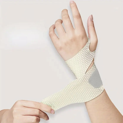 Ultra Thin Adjustable Wrist Brace - Breathable Lightweight Sport & Office Use