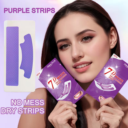 Purple Teeth Strips Daily Travel Use Teeth Whitening Strips