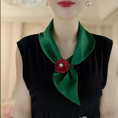 🌸 Elegant Floral Decorative Neck Scarf – Stylish Accessory for Saree, Kurti & Dresses
