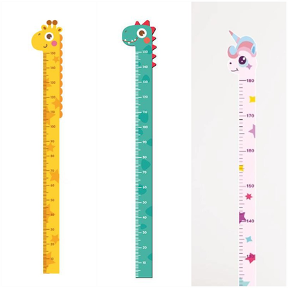Removable Cartoon Kids Height Ruler Wall Sticker | Child Growth Measuring Chart
