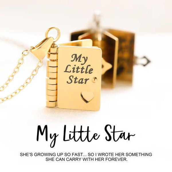 My Little Star Book Necklace