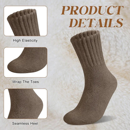 5 Pairs Women's Solid Mid-calf Socks