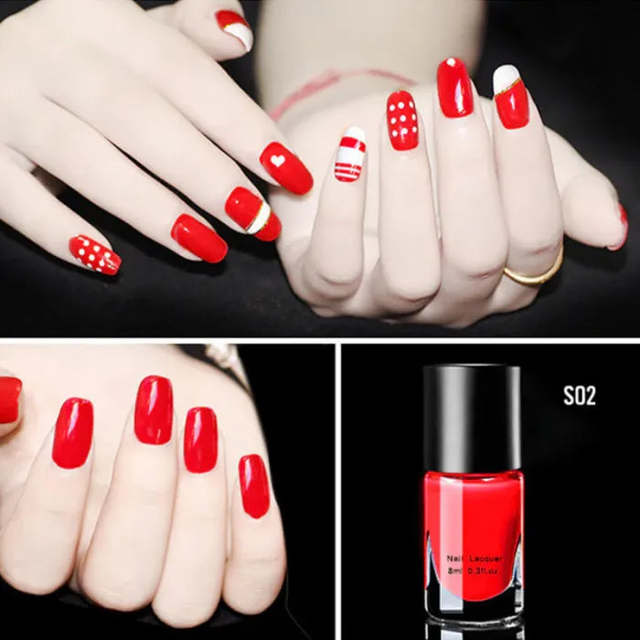 Quick-drying, no-bake, long-lasting, peelable nail polish for manicure