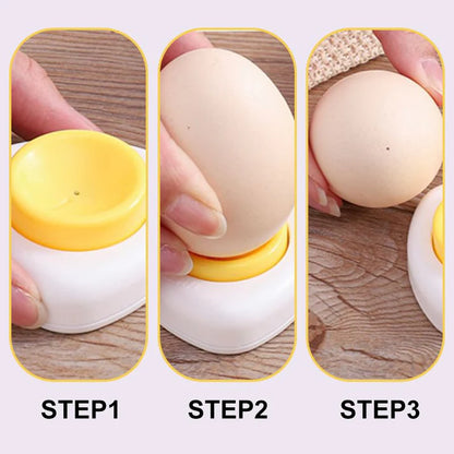 🥚Egg Piercer with Safety Lock – One-Press Pricking, Prevents Cracking, Perfect Hard-Boiled Eggs Every Time