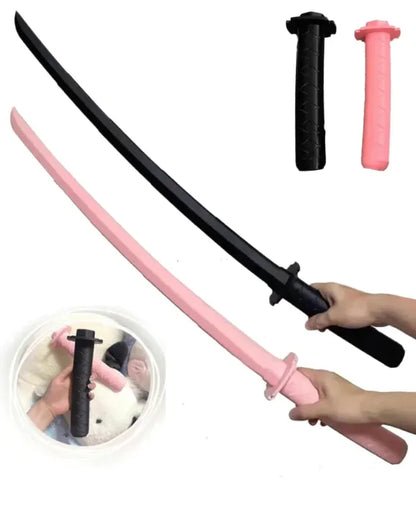 Retractable Role-Playing Katana - Plastic Samurai Prop Sword