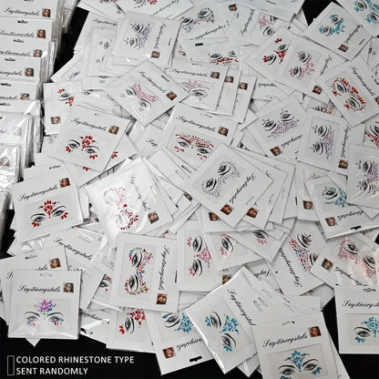 Sparkling Face Gems Stickers Set Suitable for Festivals, Cosplay And Parties