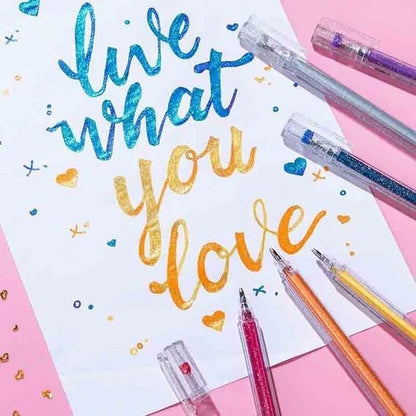 ✨Glitter Gel Pens – Sparkly Ink, Smooth Writing for Journaling & Card Making