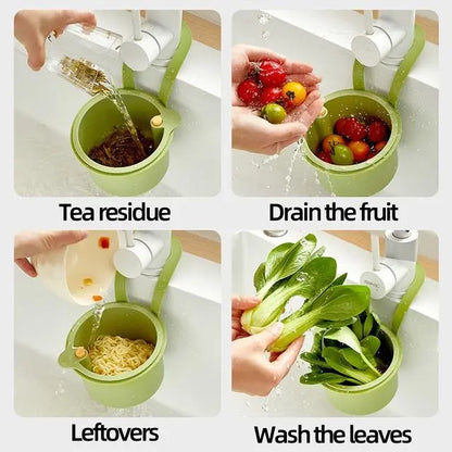 Hanging Sink Drain Basket with Bottom Release