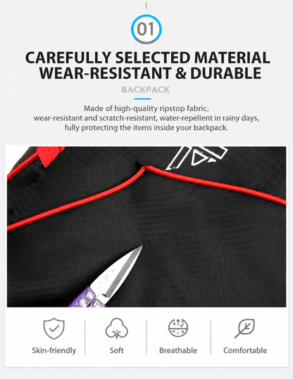 Lightweight Outdoor Backpack – Foldable for Travel, Hiking & Cycling