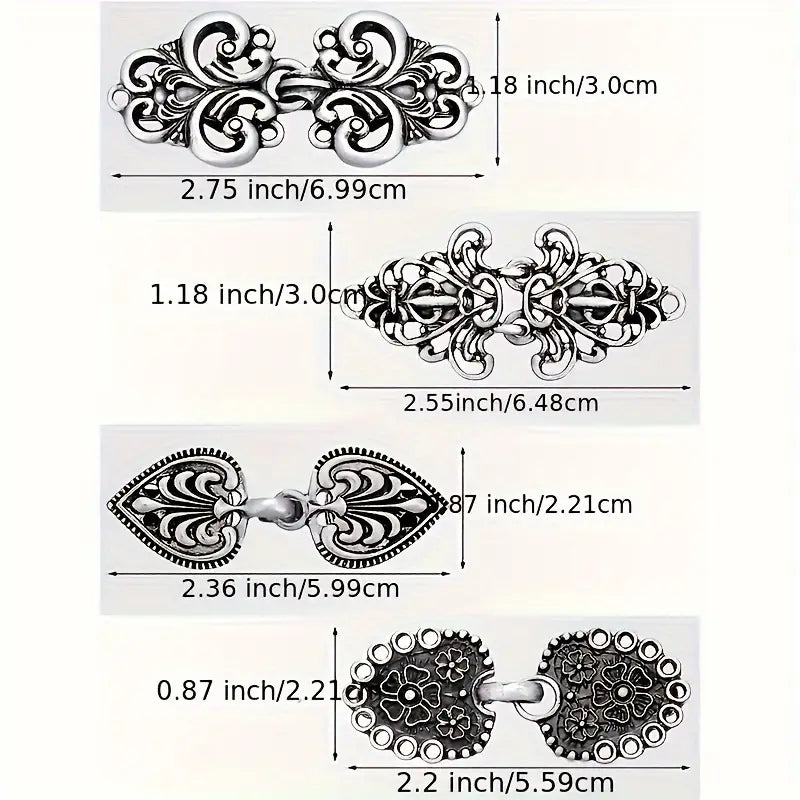 Vintage Swirl Sweater Clips for Scarves, Shawls, and Dress Shirts