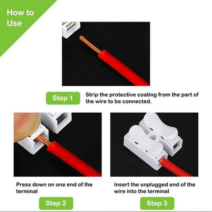 🟡Brass Spring Quick Connector – Safe & Flame-Retardant, No Tools Needed