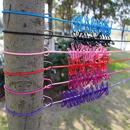 Portable, Foldable, and Durable Clothesline for Home or Travel Use