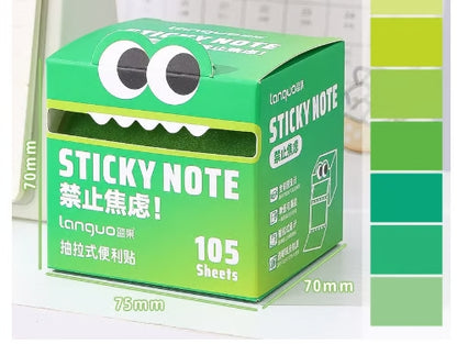 Cute Monster Pattern Sticky Labels Note