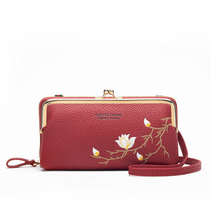 Elegant Embroidered Versatile Small Shoulder Bag