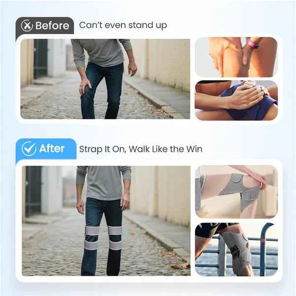 Adjustable Knee Protection Booster – Compression Support & Non-Slip | Breathable