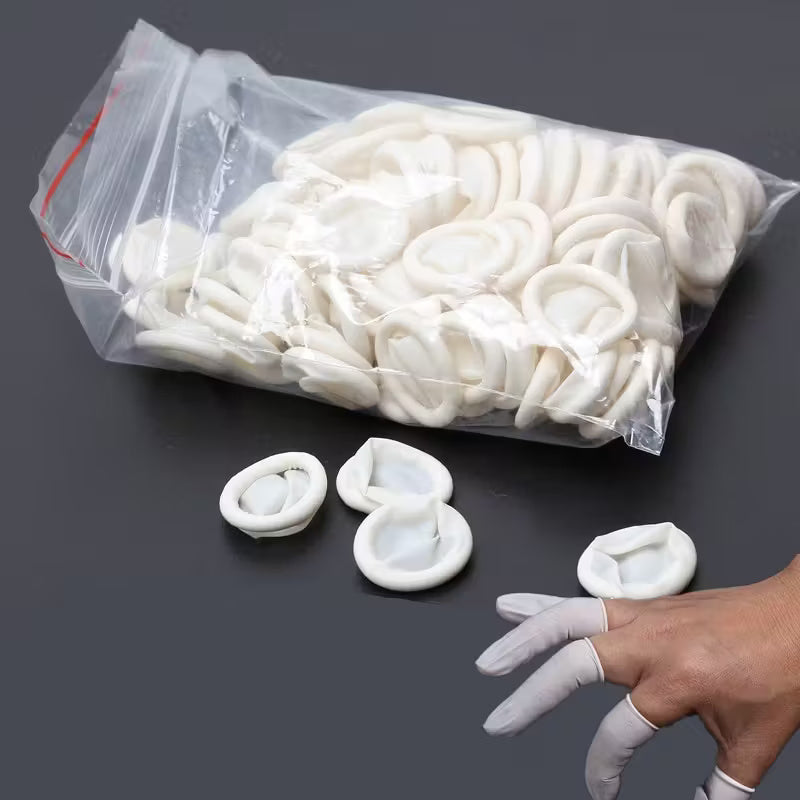 50pcs Silicone Finger Cots | Durable & Reusable,Anti-Static Finger Protectors