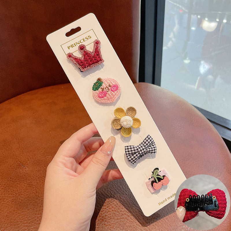 Baby Fetal Hair Clip 5pcs –Sweat-Absorbing & Breathable | Cute Hair Accessory