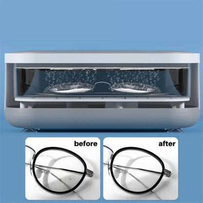 Mini Ultrasonic Eyeglass Cleaner – Portable, Also for Jewelry & Watches