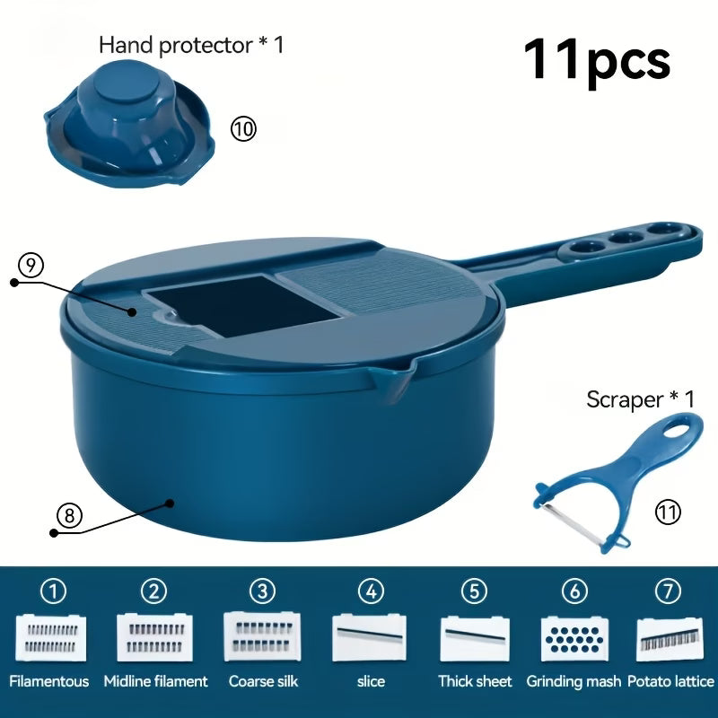 12-in-1 Multifunctional Vegetable Chopper – Easy Slicing&Grating for Everyday Cooking