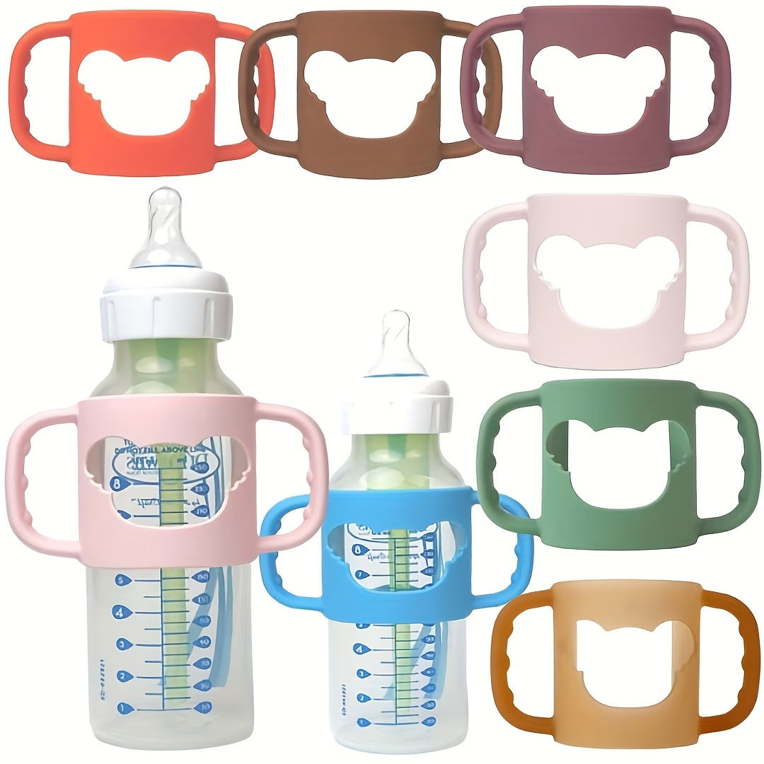 🍼 Soft Silicone Baby Bottle Handle for Easy Grip 👶✨