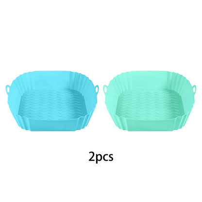 Silicone Air Fryer Basket Liner｜Reusable, Non-Stick & Easy Cleaning
