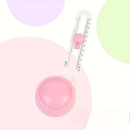 Adjustable 360-degree circular paper cutter is suitable for DIY art projects, card making, and handicrafts