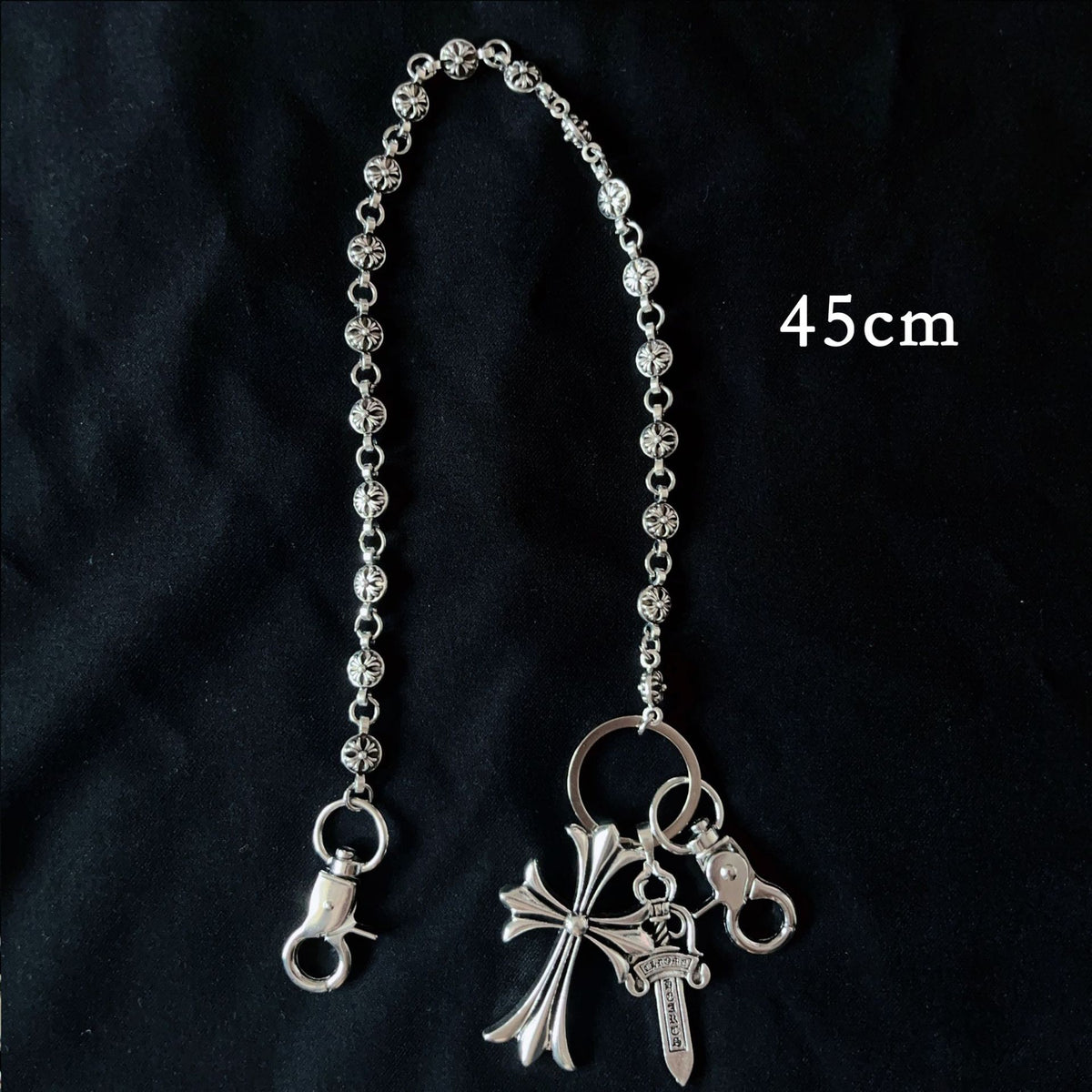 Multi-Functional Pant Chain – Bag Charm/Waist/Jeans Chain, Sword/Bead/Cross Waist Chain