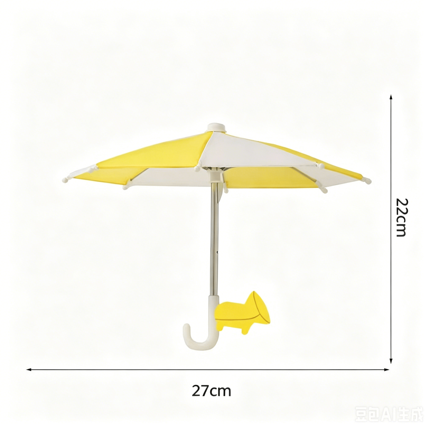 Universal Adjustable Phone Umbrella & Suction Cup Stand – Sun & Rain Protection, Sturdy Suction Mount for Outdoor Use