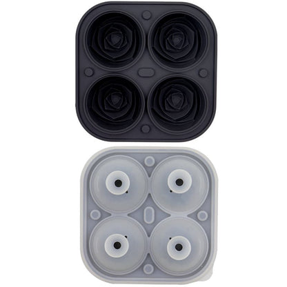 🌹🧊  Rose-Shaped Food-Grade Silicone Ice Mold