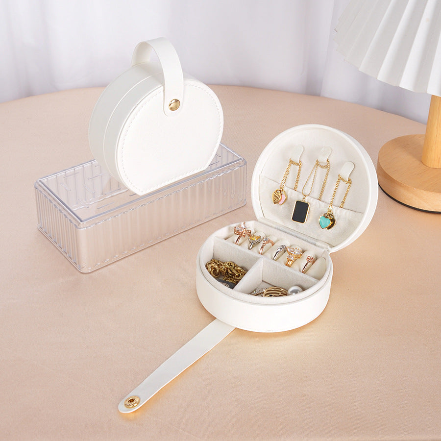 French Style Half-Round Jewelry Box – Handbag Shape & Portable