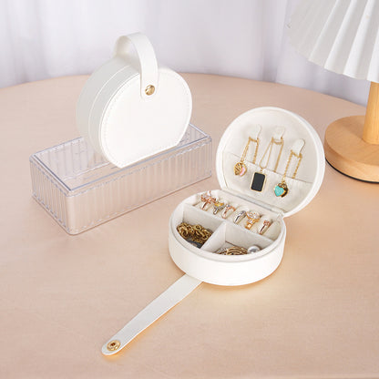 French Style Half-Round Jewelry Box – Handbag Shape & Portable