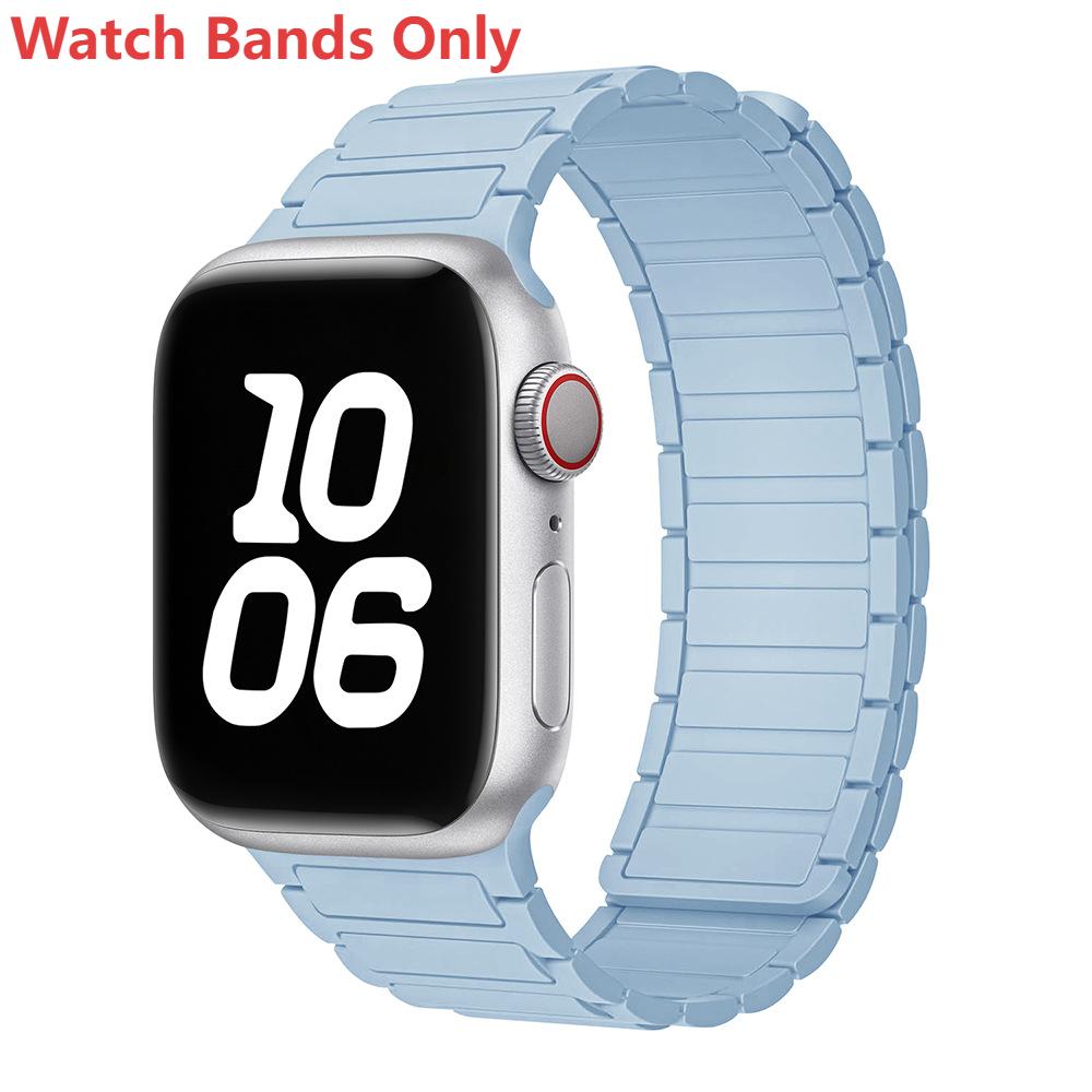 Silicone Magnetic Loop Watch Band For Apple Watch