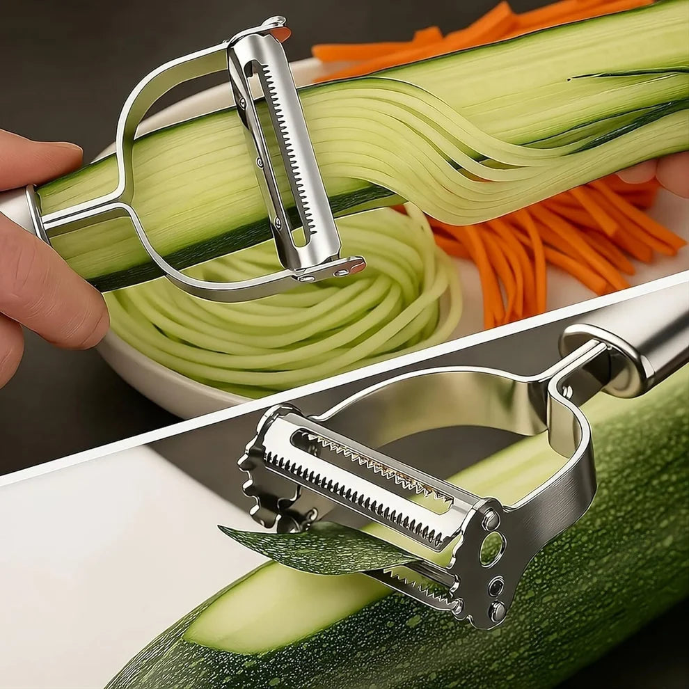 2-in-1 Stainless Steel Julienne & VegetablePeeler