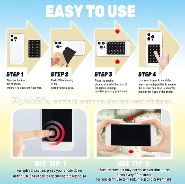 [Buy 1 Get 1 Free] Silicon Suction Cup Phone Holder