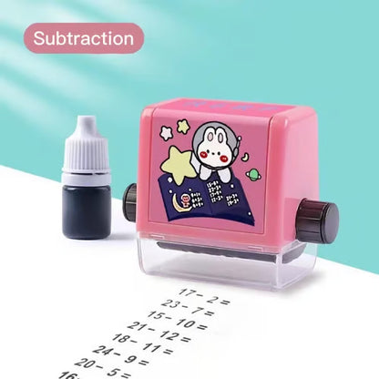 Addition-Subtraction Wheel Stamp & Multiplication-Division Practice Math Stamp