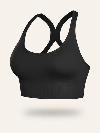 Plus Size Women's Wire-Free Bra with Removable Pads