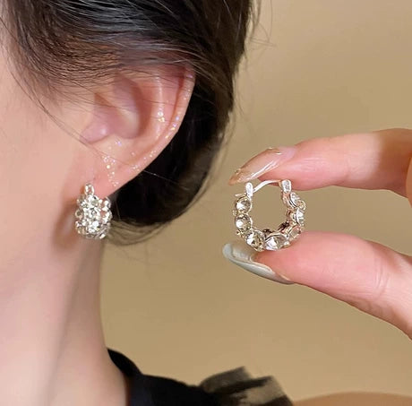 Stylish Rhinestone Earrings
