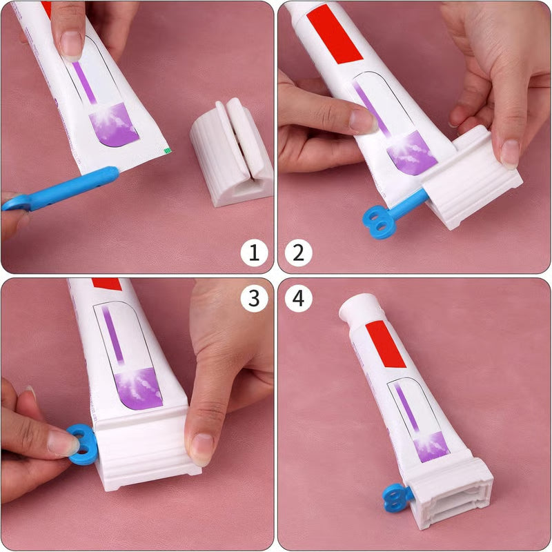 【6 PCS】Rotating Tube Toothpaste / Cream Squeezer