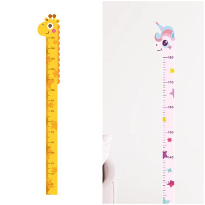 Removable Cartoon Kids Height Ruler Wall Sticker | Child Growth Measuring Chart