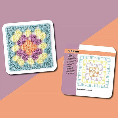 Granny Square Instructional Card Set