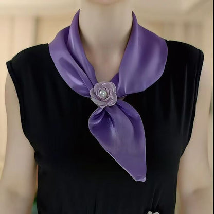 🌸 Elegant Floral Decorative Neck Scarf – Stylish Accessory for Saree, Kurti & Dresses