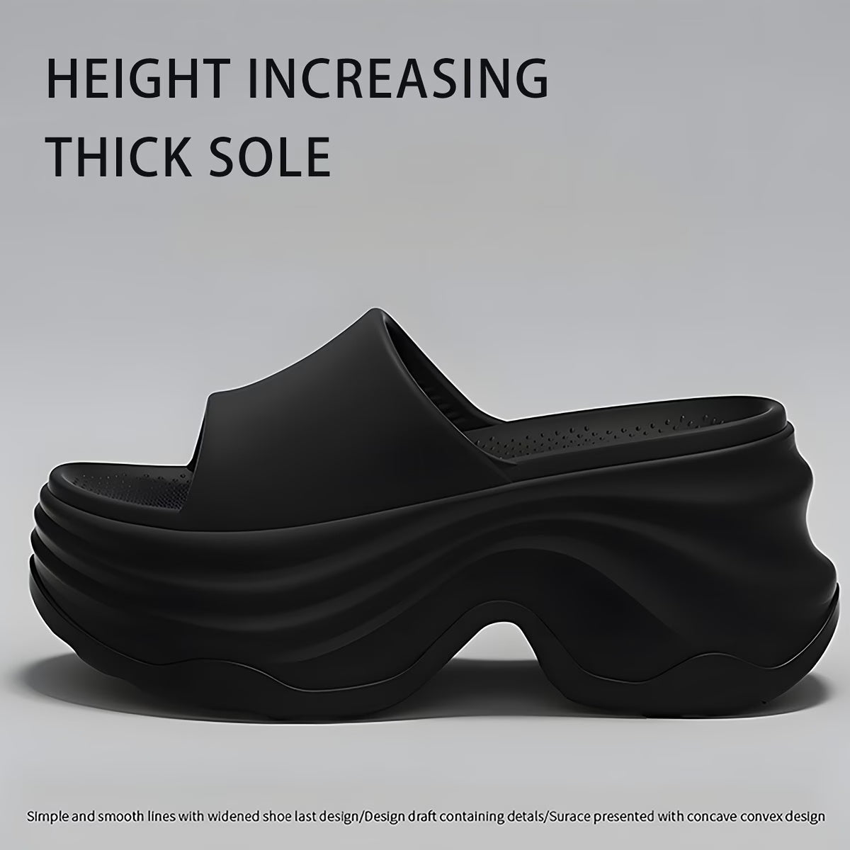 Women's Elegant Thick-Sole EVA Slippers - 8cm Height Increase