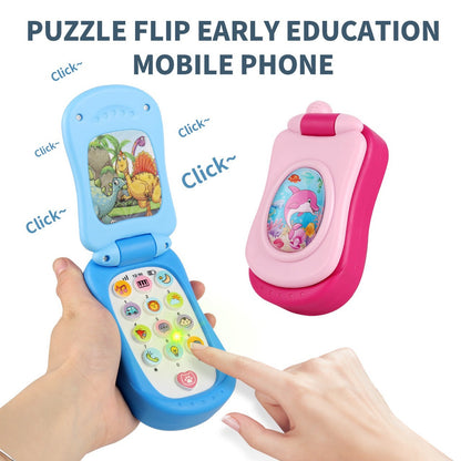 Fun Cartoon Music Flip Phone Toy