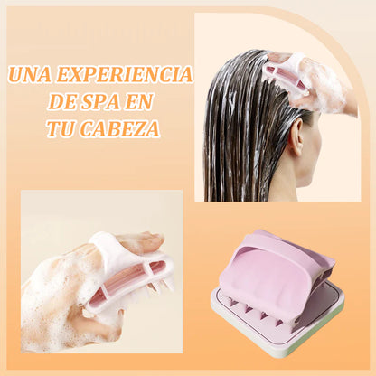 Silicone Scalp Massager – Wet & Dry Use, Shampoo Helper, Office Stress Reliever