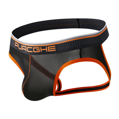 Men's Sensual Low-Rise Icy Silk Breathable T-Back Underwear
