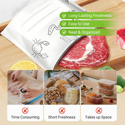 Reusable Aluminum Foil Sealable Storage Bags – Airtight & Moisture-Proof, Perfect for Fridge, Travel & Organization